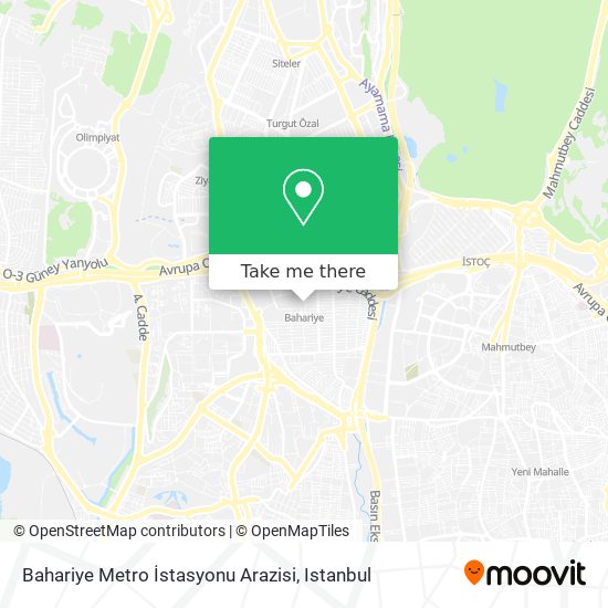 Bahariye Metro İstasyonu Arazisi map