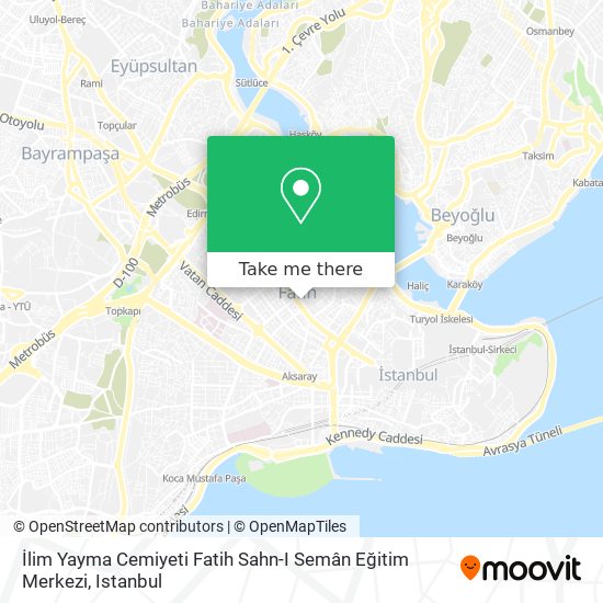 İlim Yayma Cemiyeti Fatih Sahn-I Semân Eğitim Merkezi map