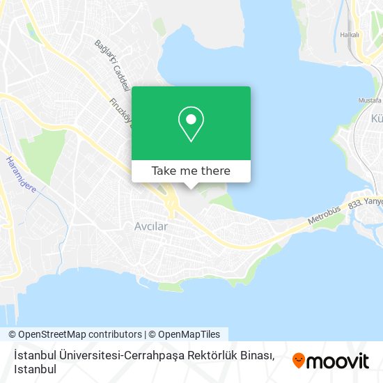 İstanbul Üniversitesi-Cerrahpaşa Rektörlük Binası map