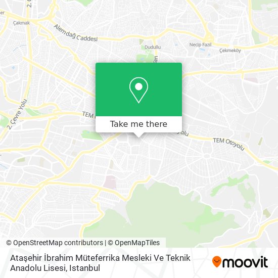 Ataşehir İbrahim Müteferrika Mesleki Ve Teknik Anadolu Lisesi map