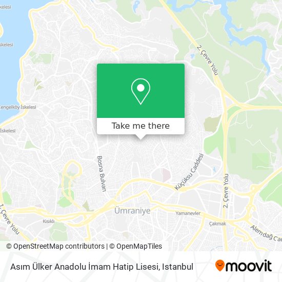 Asım Ülker Anadolu İmam Hatip Lisesi map