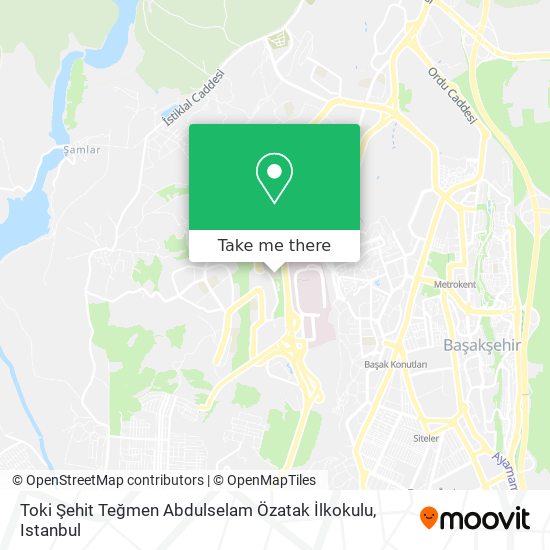 Toki Şehit Teğmen Abdulselam Özatak İlkokulu map