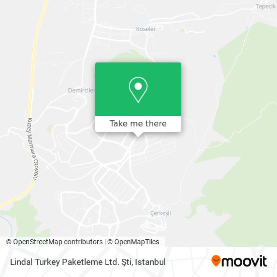 Lindal Turkey Paketleme Ltd. Şti map