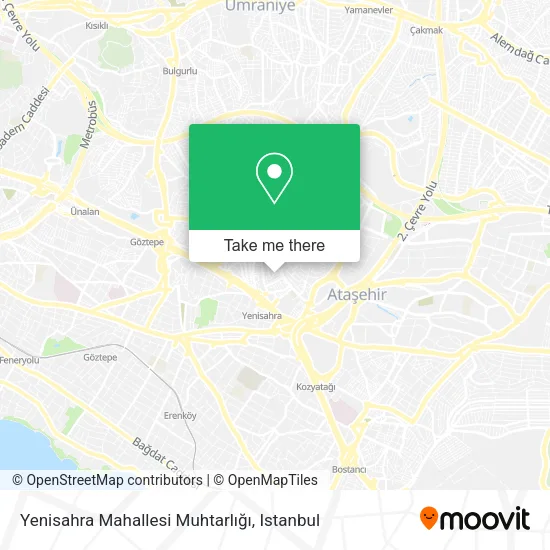 Yenisahra Mahallesi Muhtarlığı map