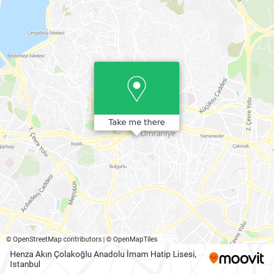 Henza Akın Çolakoğlu Anadolu İmam Hatip Lisesi map