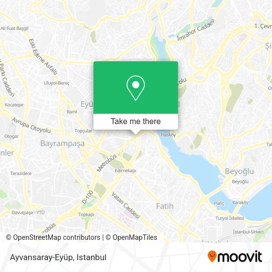 Ayvansaray-Eyüp map