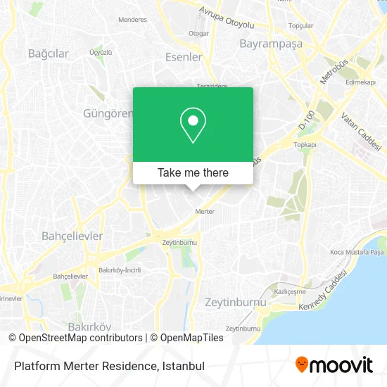 Platform Merter Residence map