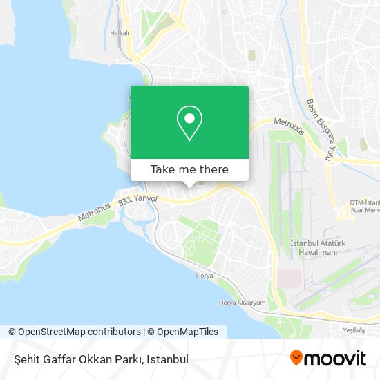 Şehit Gaffar Okkan Parkı map