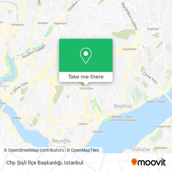 Chp Şişli İlçe Başkanlığı map