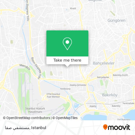 مستشفي صفا map