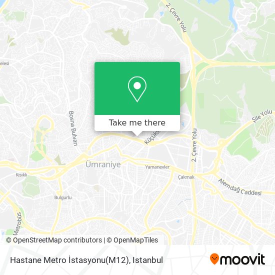 Hastane Metro İstasyonu(M12) map