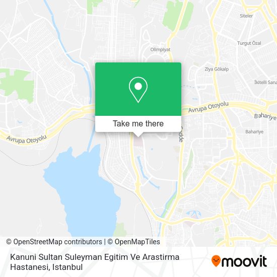 Kanuni Sultan Suleyman Egitim Ve Arastirma Hastanesi map