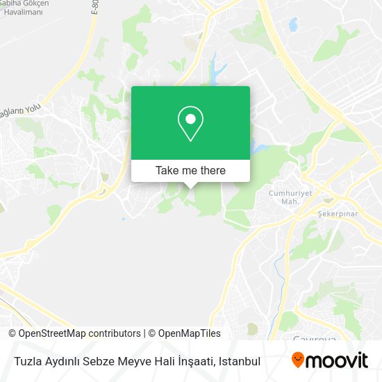 Tuzla Aydınlı Sebze Meyve Hali İnşaati map