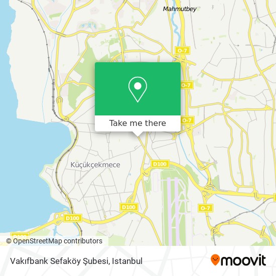 Vakıfbank Sefaköy Şubesi map