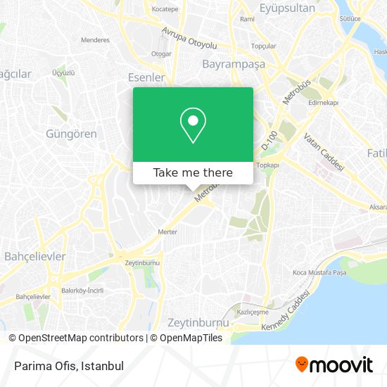 Parima Ofis map