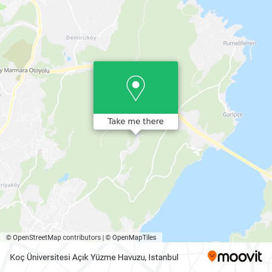 Koç Üniversitesi Açık Yüzme Havuzu map