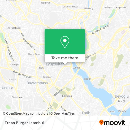 Ercan Burger map