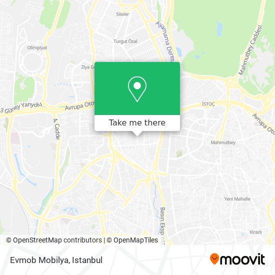 Evmob Mobilya map