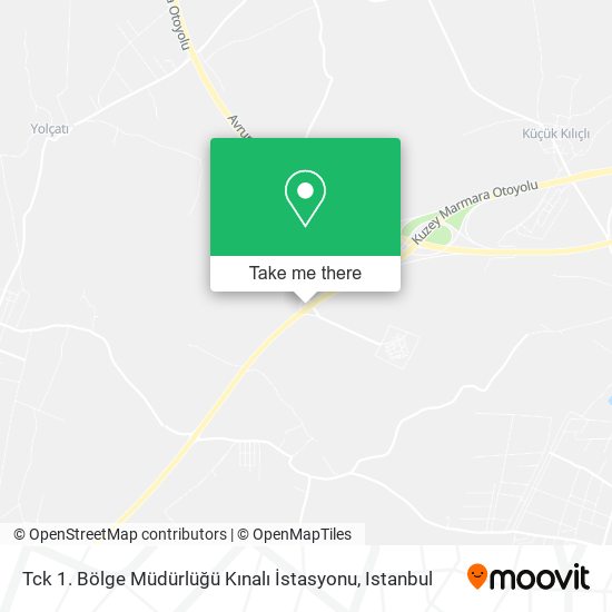 Tck 1. Bölge Müdürlüğü Kınalı İstasyonu map