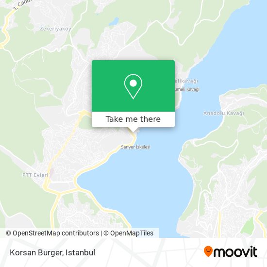 Korsan Burger map