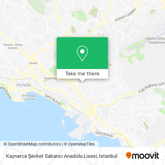 Kaynarca Şevket Sabancı Anadolu Lisesi map