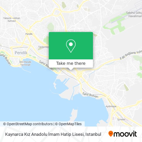 Kaynarca Kız Anadolu İmam Hatip Lisesi map