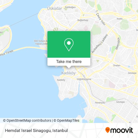 How to get to Hemdat Israel Sinagogu in Kad k y by Bus Dolmus