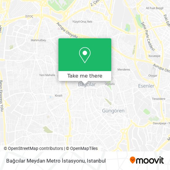 Bağcılar Meydan Metro İstasyonu map