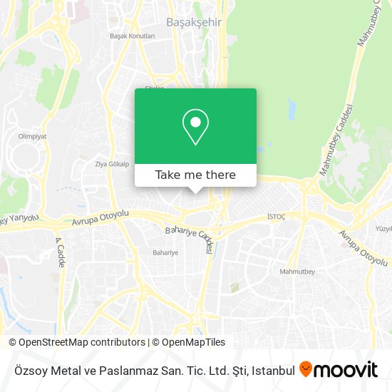 Özsoy Metal ve Paslanmaz San. Tic. Ltd. Şti map
