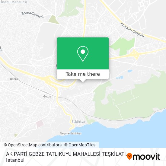 AK PARTİ GEBZE TATLIKUYU  MAHALLESİ TEŞKİLATI map