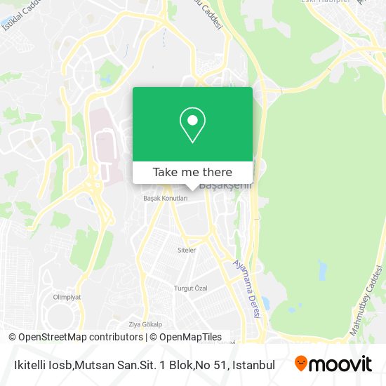 Ikitelli Iosb,Mutsan San.Sit. 1 Blok,No 51 map