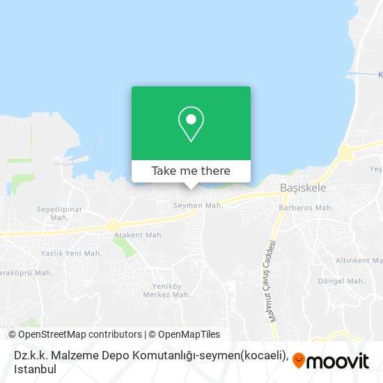 Dz.k.k. Malzeme Depo Komutanlığı-seymen(kocaeli) map