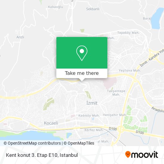 Kent konut 3. Etap E10 map