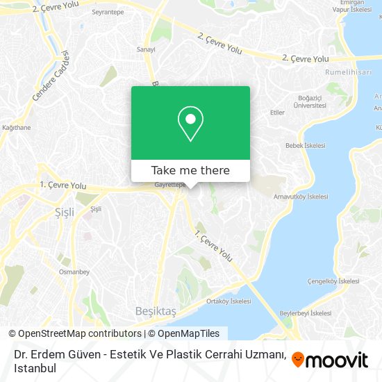 Dr. Erdem Güven - Estetik Ve Plastik Cerrahi Uzmanı map