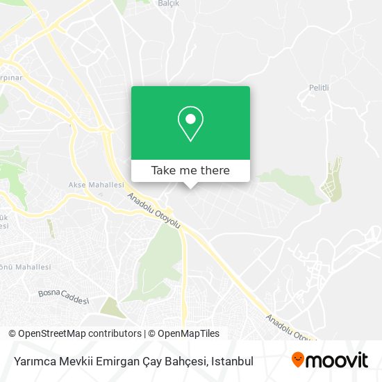 Yarımca Mevkii Emirgan Çay Bahçesi map