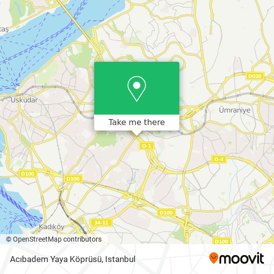 Acıbadem Yaya Köprüsü map