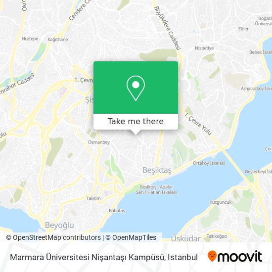 Marmara Üniversitesi Nişantaşı Kampüsü map