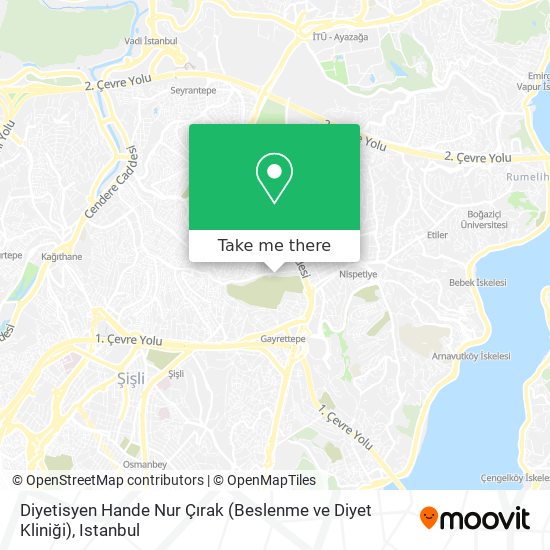 Diyetisyen Hande Nur Çırak (Beslenme ve Diyet Kliniği) map