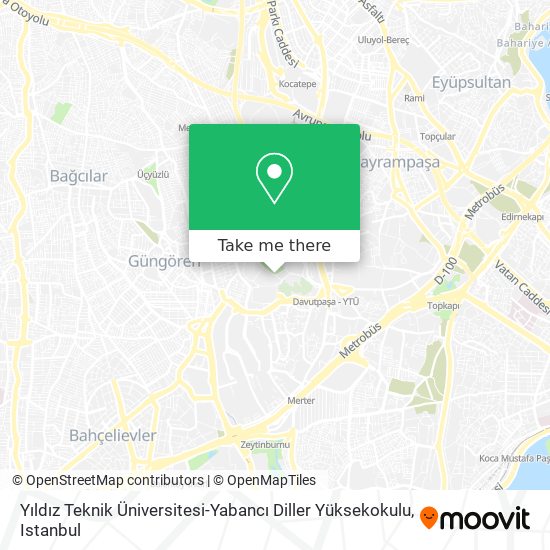 Yıldız Teknik Üniversitesi-Yabancı Diller Yüksekokulu map