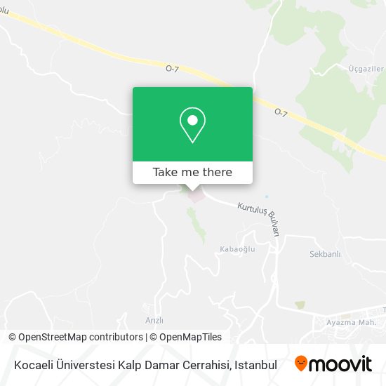 Kocaeli Üniverstesi Kalp Damar Cerrahisi map