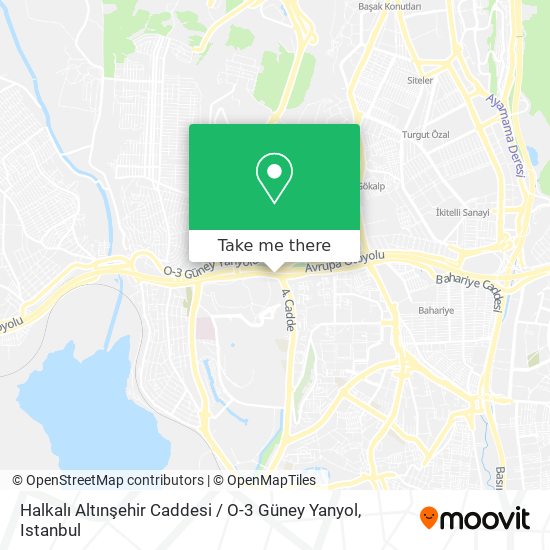 Halkalı Altınşehir Caddesi / O-3 Güney Yanyol map