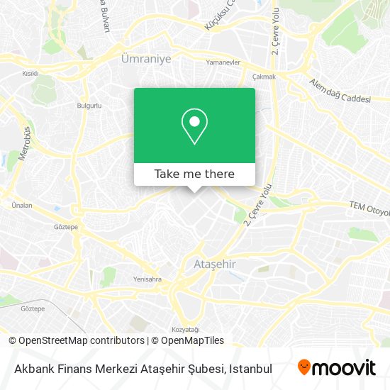 Akbank Finans Merkezi Ataşehir Şubesi map