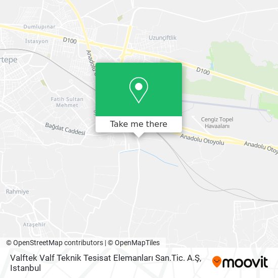 Valftek Valf Teknik Tesisat Elemanları San.Tic. A.Ş map
