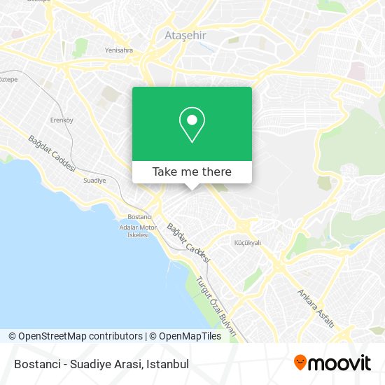 Bostanci - Suadiye Arasi map