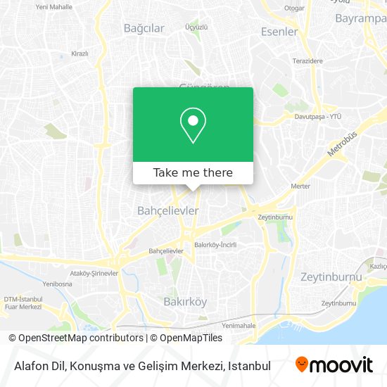 Alafon Dil, Konuşma ve Gelişim Merkezi map