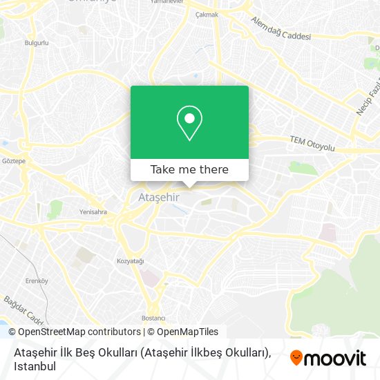 Ataşehir İlk Beş Okulları (Ataşehir İlkbeş Okulları) map