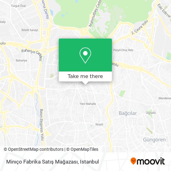 Minıço Fabrika Satış Mağazası map