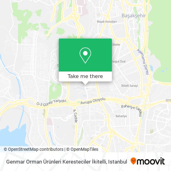 Genmar Orman Ürünleri Keresteciler İkitelli map