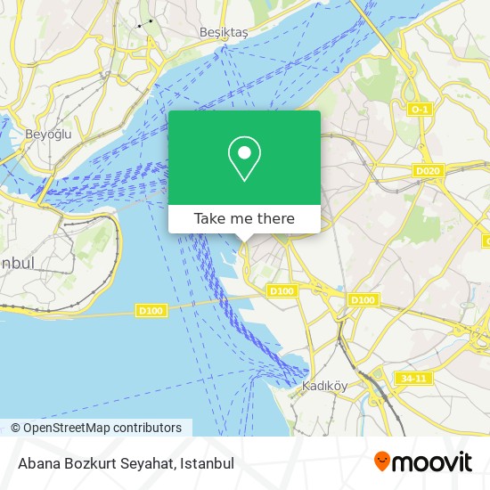 Abana Bozkurt Seyahat map