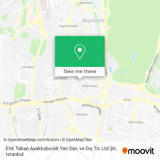 Etik Taban Ayakkabıcılık Yan San. ve Dış Tic Ltd Şti map